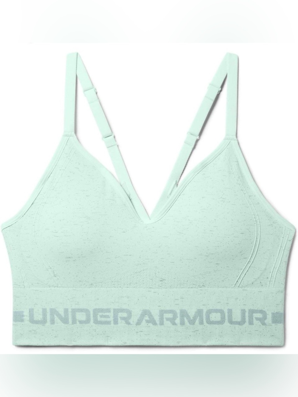 Under Armour Sage Green Seamless Compression Support Sports Bra Size Small